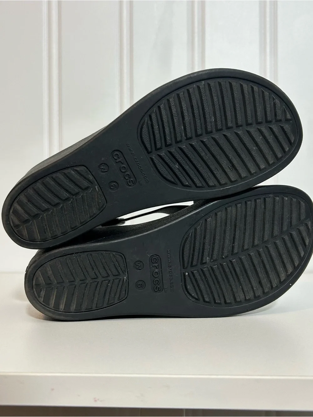 CROCS black platform